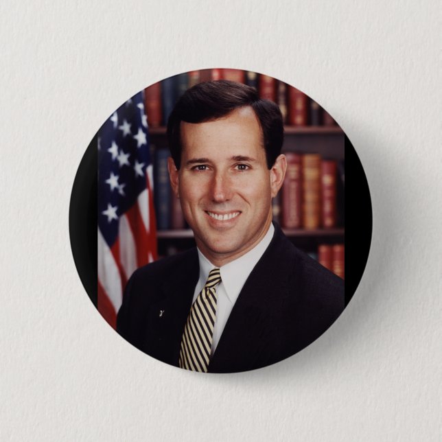 Chapa Redonda De 5 Cm Rick Santorum (Anverso)
