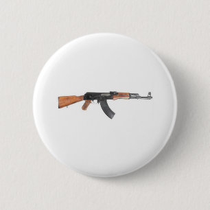 Chapa Redonda De 5 Cm Rifle de asalto de AK47