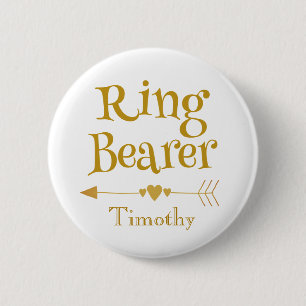 Chapa Redonda De 5 Cm Ring Bearer Charm