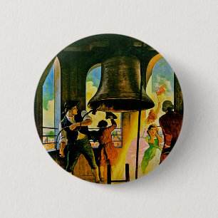 Chapa Redonda De 5 Cm Ring Out Liberty