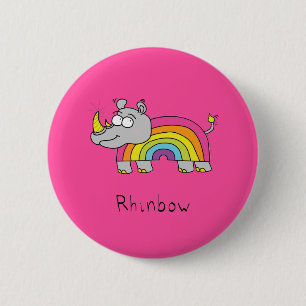 Chapa Redonda De 5 Cm Rinocerontes rinocerontes rinocerontes rinoceronte