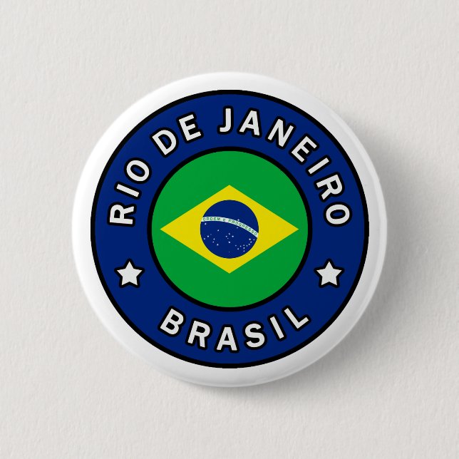 Chapa Redonda De 5 Cm Río de Janeiro Brasil (Anverso)