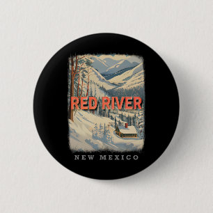 Chapa Redonda De 5 Cm Río Rojo Nuevo México Nm Esquiar Extravaganza Sd77