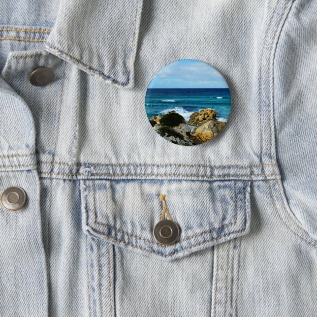 Chapa Redonda De 5 Cm Ritmo Del Océano,   (In situ)