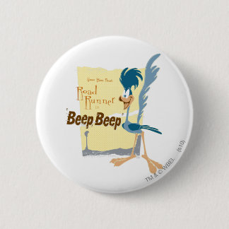 CHAPA REDONDA DE 5 CM ROAD RUNNER™ BEEP BEEP!