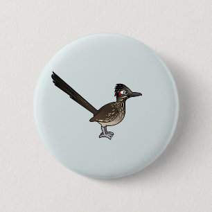 Chapa Redonda De 5 Cm Roadrunner lindo de Birdorable