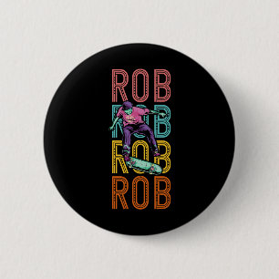 Chapa Redonda De 5 Cm Rob Custom Skateboarding Hob