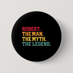 Chapa Redonda De 5 Cm Robert - El hombre mito leyenda divertido día del 
