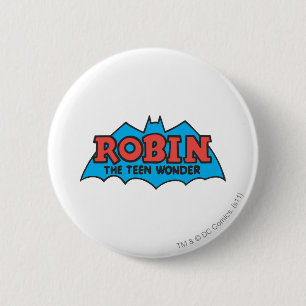 Chapa Redonda De 5 Cm Robin El Logo De La Maravilla Adolescente