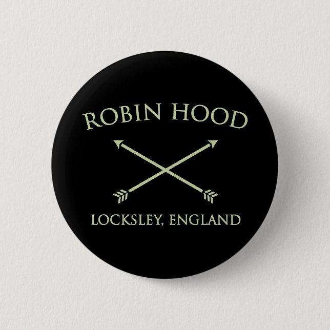 Chapa Redonda De 5 Cm Robin Hood del locksley (Anverso)