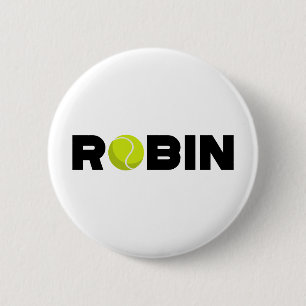 Chapa Redonda De 5 Cm Robin Tennis