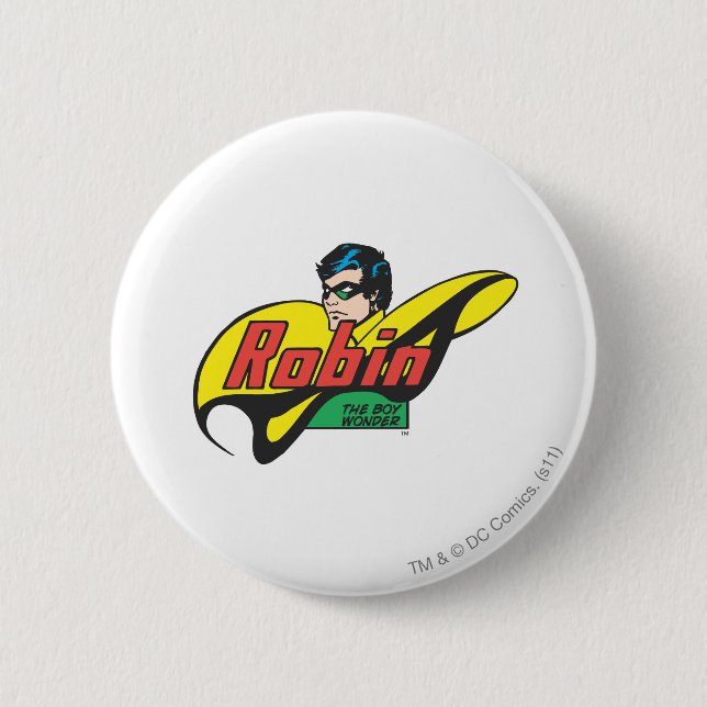 Chapa Redonda De 5 Cm Robin The Boy Wonder (Anverso)