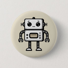 Chapa Redonda De 5 Cm Robot