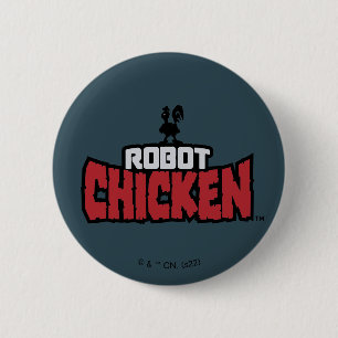 Chapa Redonda De 5 Cm Robot Chicken Logo