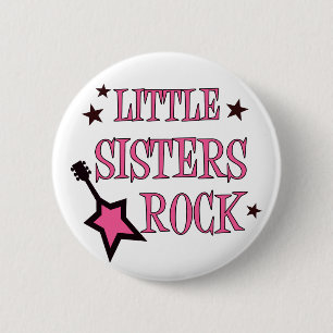 Chapa Redonda De 5 Cm Roca de las pequeñas hermanas