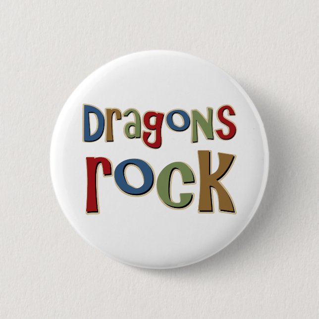 Chapa Redonda De 5 Cm Roca de los dragones (Anverso)