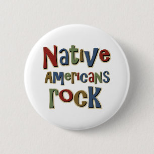 Chapa Redonda De 5 Cm Roca de los nativos americanos