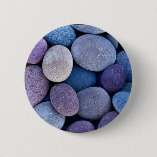 Chapa Redonda De 5 Cm Rocas azules de piedra