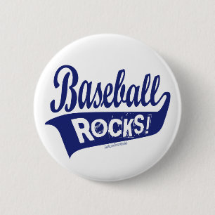 Chapa Redonda De 5 Cm ¡Rocas de béisbol! Chapa