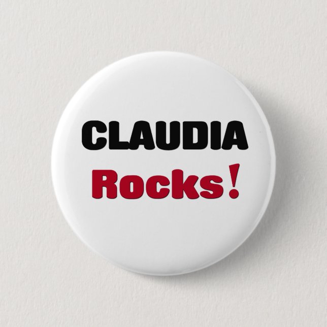 Chapa Redonda De 5 Cm Rocas de Claudia (Anverso)