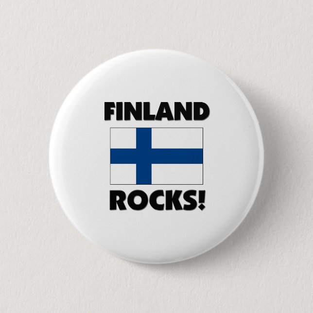 Chapa Redonda De 5 Cm Rocas de Finlandia (Anverso)