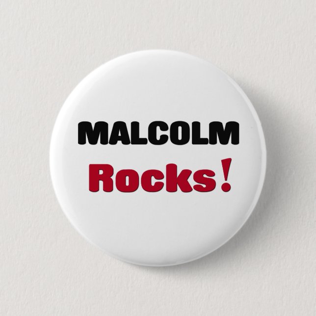 Chapa Redonda De 5 Cm Rocas de Malcolm (Anverso)