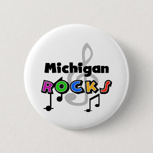 Chapa Redonda De 5 Cm Rocas de Michigan