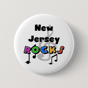 Chapa Redonda De 5 Cm Rocas de New Jersey