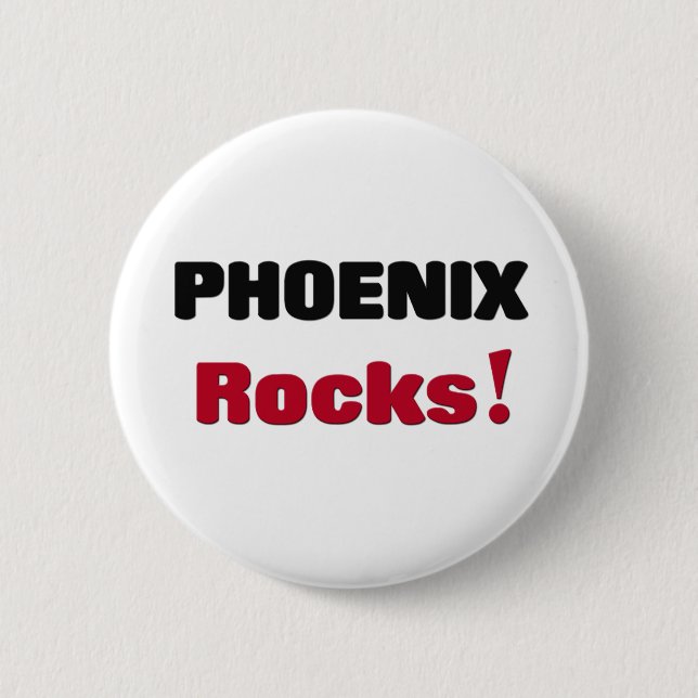 Chapa Redonda De 5 Cm Rocas de Phoenix (Anverso)