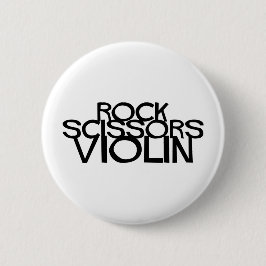 Chapa Redonda De 5 Cm Rock Scissors Violin