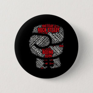 Chapa Redonda De 5 Cm Rock Steady Boxing Glove Parkinson