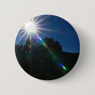 Chapa Redonda De 5 Cm Rock Vortex de catedral horizontal