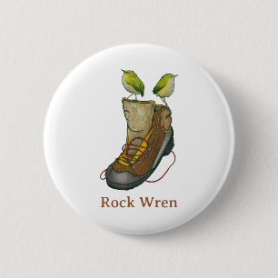Chapa Redonda De 5 Cm Rock Wren Tuke