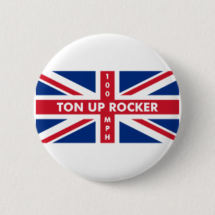 Chapa Redonda De 5 Cm Rockero Ton Up