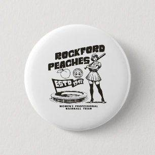Chapa Redonda De 5 Cm Rockford Peaches Women's Bysebyll Team 1943 - Copy