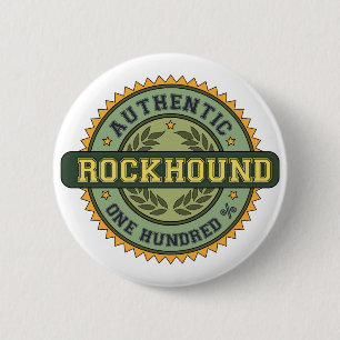 Chapa Redonda De 5 Cm Rockhound auténtico