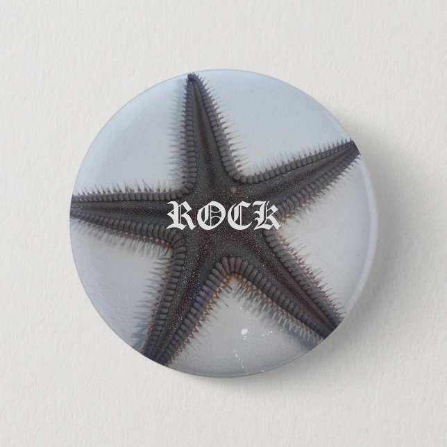 Chapa Redonda De 5 Cm Rockstar (Anverso)