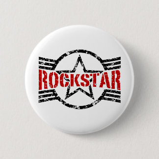 Chapa Redonda De 5 Cm Rockstar