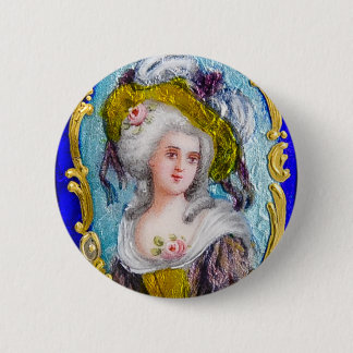 CHAPA REDONDA DE 5 CM ROCOCO LADY CON ROSAS ROSAS ROCAS