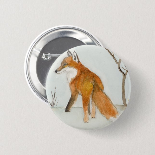 Chapa Redonda De 5 Cm Rojo (Anverso y reverso)