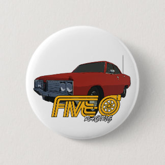 Chapa Redonda De 5 Cm Rojo de 50