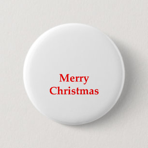 Chapa Redonda De 5 Cm Rojo de las Felices Navidad los regalos de Zazzle 