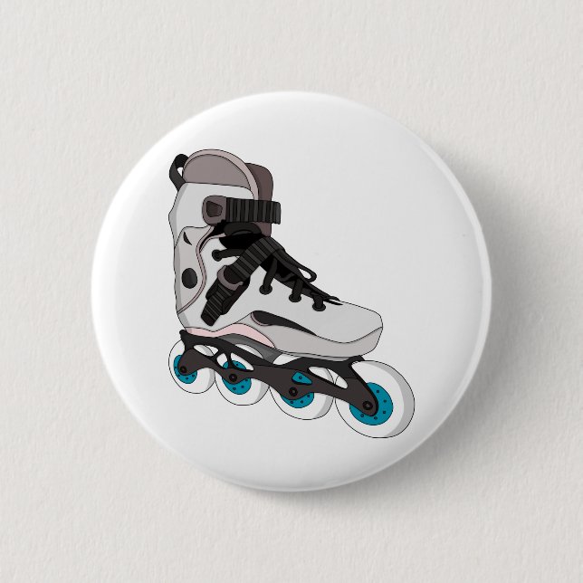 Chapa Redonda De 5 Cm Rollerblade Rollerskates Inline Skates Art (Anverso)