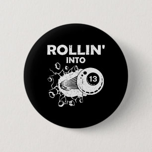 Chapa Redonda De 5 Cm Rollin en 13 billones de lirios 13º Bil de cumplea