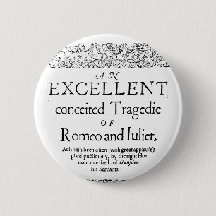 Chapa Redonda De 5 Cm Romeo y Juliet