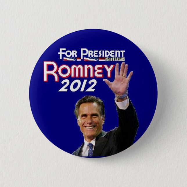 Chapa Redonda De 5 Cm Romney 2012 (Anverso)
