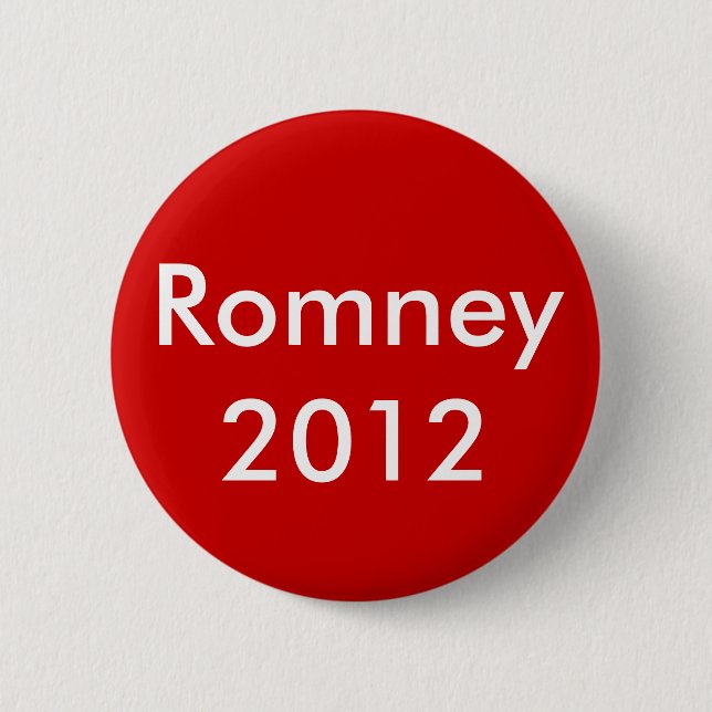 Chapa Redonda De 5 Cm Romney 2012 (Anverso)
