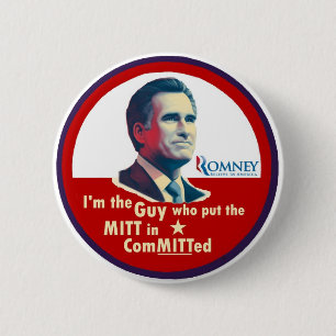 Chapa Redonda De 5 Cm Romney 2012: Confiado