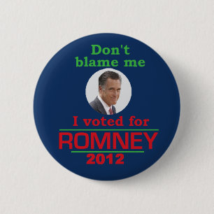 Chapa Redonda De 5 Cm Romney no me culpa