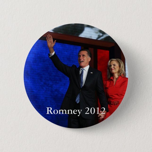 Chapa Redonda De 5 Cm Romney para el presidente (Anverso)